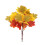 Artificial Red Maple Leaves with Stem UV Resistant 1 Piece 2