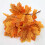 Artificial Red Maple Leaves with Stem UV Resistant 1 Piece 3