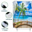 Ocean Tropical Island Shower Curtain Polyester 72x72 3