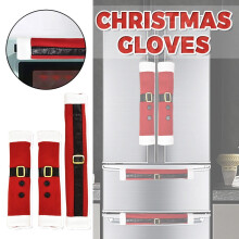 Christmas oven gloves and refrigerator cover set 3 pcs