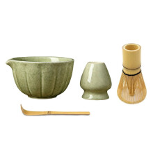 Matcha Bowl with Spout, Whisk, Scoop and Holder Set