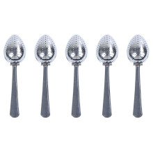 5 Infuseur à thé en acier inoxydable, cuillère-passoire, filtre pour herbes et épices en vrac - NOUVEAU !