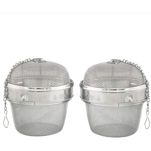 Tea Infuser Stainless Steel Twist-Lock Strainer 2 Pack