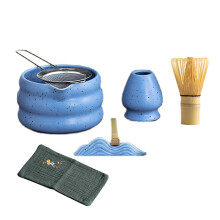 Japanese Matcha Tea Set with Bowl Whisk Holder Strainer 7