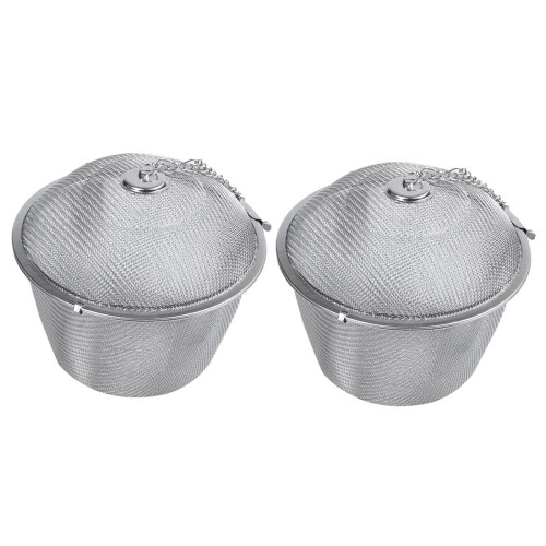 Stainless Steel Tea Infuser with Twist Lock and Hook Chain