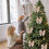 Christmas Bow Garland with Sequins for Indoor Decor 2
