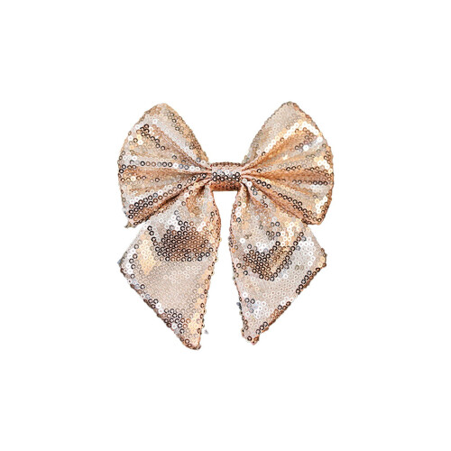 Christmas Bow Garland with Sequins for Indoor Decor 2