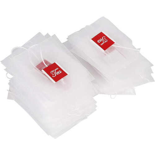 Tea Filter Bags Nylon Unbleached Paper 100 pcs