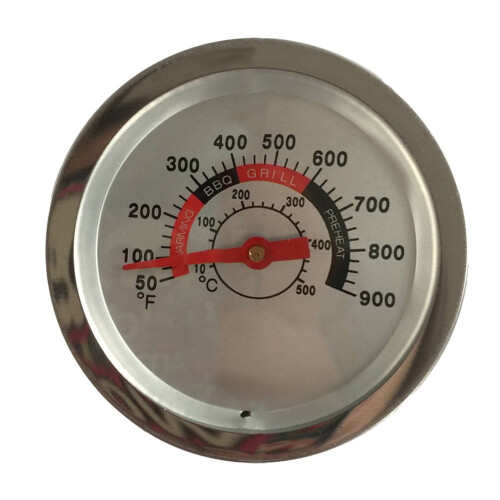 Oval Char-Broil BBQ grill thermometer 10-500C 2