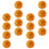 Basketball Pencil Sharpener Hand-Crank Orange 16pcs 2
