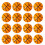 Basketball Pencil Sharpener Hand-Crank Orange 16pcs 3