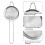 Teesieb, 8,4 cm (3,3 Zoll) feines Sieb mit Griff 6