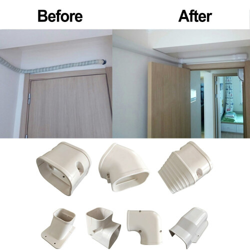 PVC air conditioner line cover end cap 2