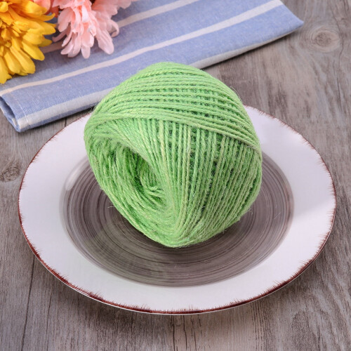 Jute twine rope natural fruit green 100 ft 1