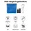 Makeup Pouch Fake Leather Spill-Proof Lightweight 2