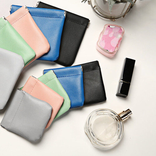 Makeup Pouch Fake Leather Spill-Proof Lightweight 2