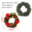 Manfitter pre-lit spruce wreath 16 inch with 15 LEDs 4