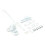 Aluminum Sash Handle for Anti-Theft Door White Left 2