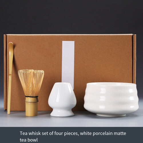 Japanese matcha tea set bamboo bowl and tools 1