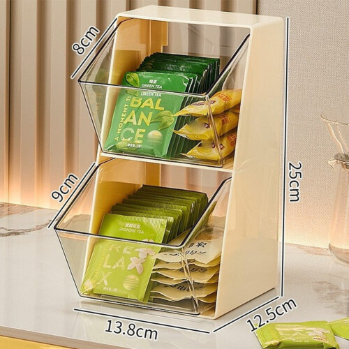Wall-Mounted Tea Bag Storage Box High-Quality Green 2