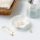 Ceramic Jewelry Dish Tray Milky White 4