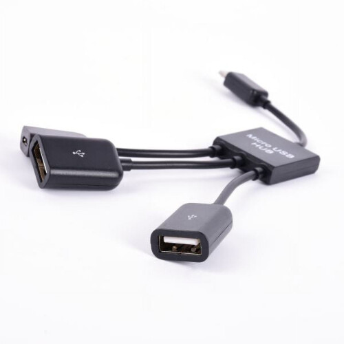 Mancro USB 2.0 hub with micro USB charging OTG cable 3 ports 2
