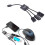 Mancro USB 2.0 hub with micro USB charging OTG cable 3 ports 6