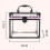 Gardenne clear makeup case with handle and lock, large 5