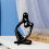 Abstract Thinker Statue Gardenne Shatterproof Vintage 6