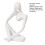 Abstract Thinker Statue Gardenne Shatterproof Vintage 8