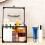 Gardenne clear makeup case with handle and lock, large 7