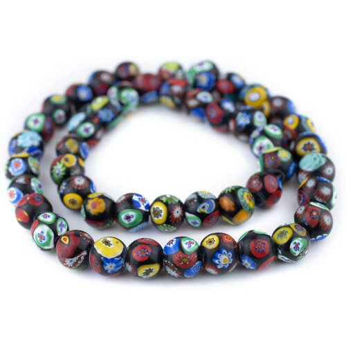 Millefiori beads round 14mm 2