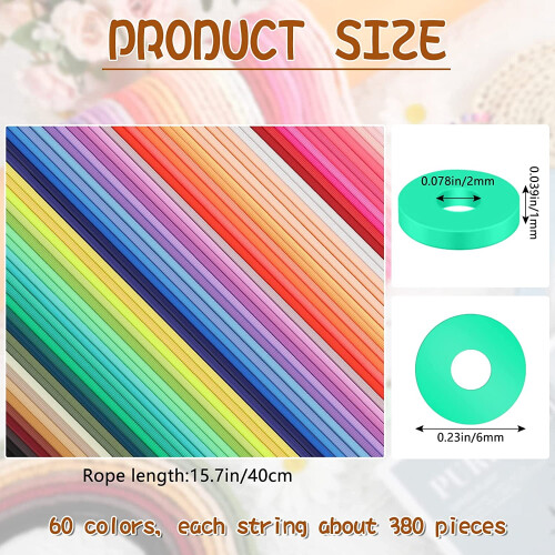 Polymer Clay Beads 6mm Round Flat 22800 Pcs 1