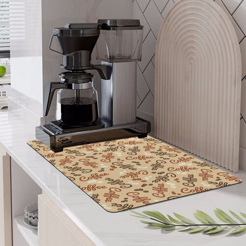 Dish Dryer Mat Cushioned Absorbent Non-Slip 1 Pack 1