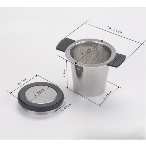 Stainless Steel Tea Infuser with Heat-Proof Handle and Fine 1