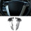 Car Steering Wheel Cruise Control Button Volume Adjustment  with Hole Frame for  Accord 2008-2012 ,B 8