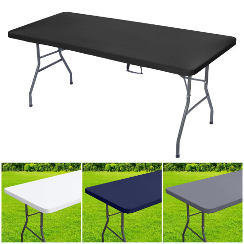 Picnic Table Cloth Stretchable Waterproof Windproof 1