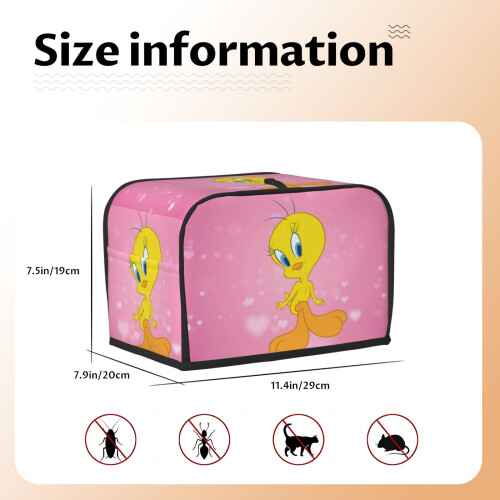 Tweety Bird Toaster Cover 2-Slice Polyester 2