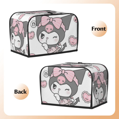 Kuromi toaster cover 2-slice polyester dust and fingerprint 1
