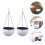 Hanging Planter Plastic Chlorophytum Pot 2 pcs 4