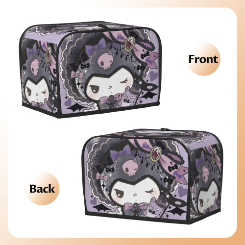 Kuromi toaster cover 2-slice polyester dust and fingerprint 1