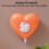 Pink heart-shaped plastic wrap dispenser wall-mounted large 4