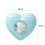 Pink heart-shaped plastic wrap dispenser wall-mounted large 5