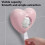 Pink heart-shaped plastic wrap dispenser wall-mounted large 8