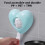 Pink heart-shaped plastic wrap dispenser wall-mounted large 6