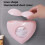 Pink heart-shaped plastic wrap dispenser wall-mounted large 7