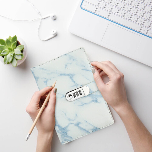 Password Lock Journal PU Leather 1 Pack 2