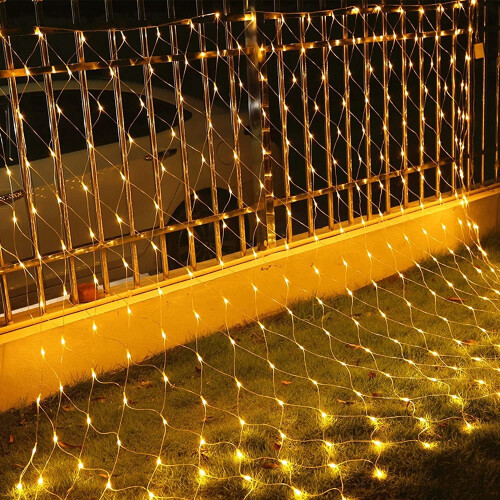 Mesh Net Lights 5FTx5FT Warm White 8 Modes Waterproof 2