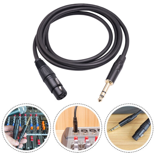 XLR to TRS stereo mic cable 6.35mm balanced 1