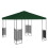 Lovote gazebo replacement canopy top 10x10 ft green 3